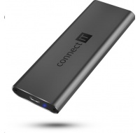 CONNECT IT AluSafe externí box pro SSD disky M.2 NVMe, 10 Gbps, USB-C, Antracitová