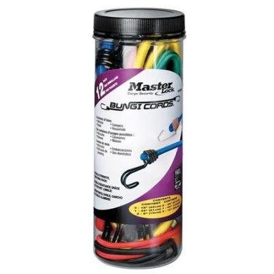 Master Lock Upínací gumy s háčky (12 ks / balení)