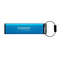 Kingston Flash Disk IronKey 256GB USB-C IronKey Keypad 200C, FIPS 140-3 Lvl 3 (Pending) AES-256