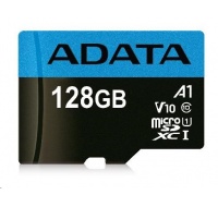 ADATA MicroSDXC karta 128GB Premier UHS-I Class 10 + adaptér