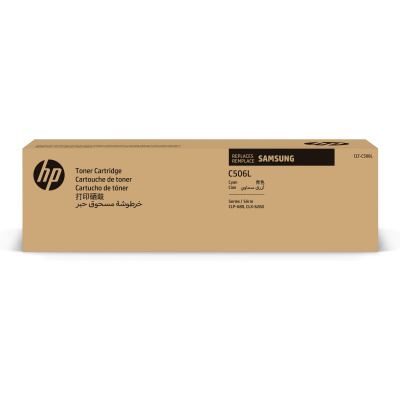 HP - Samsung CLT-C506L High Yield Cyan Toner Cartridge (3,500 pages)