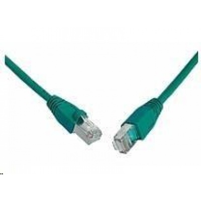 Solarix Patch kabel CAT5E SFTP PVC 2m zeleny snag-proof