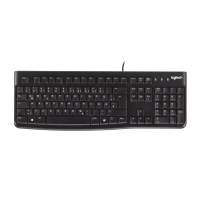 Logitech Keyboard MK120, US, black