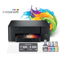 BROTHER multifunkce inkoustová DCP-T430W - A4 128MB 2400x600 16ppm USB 2.0. WIFI - INKTANK, INK BENEFIT