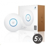 UBNT UniFi AP AC Lite, 5-PACK (neobsahuje PoE!) [vnitřní AP, dual-band 2.4+5GHz (300+867Mbps), MIMO, 802.11a/b/g/n/ac]