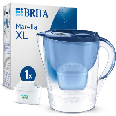 Brita Marella XL filtrační konvice, objem 3.5 l, 1x MAXTRA+ filtr, modrá