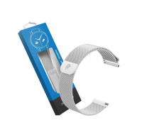 RhinoTech univerzální řemínek milánský tah Quick Release 20mm stříbrný