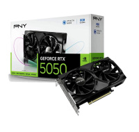 PNY VGA NVIDIA GeForce RTX 5050 Dual Fan 8GB, RTX 5050, 8GB GDDR6, 3xDP, 1xHDMI