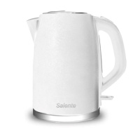 EVOLVEO Salente IceQueen, rychlovarná konvice 1,7 l, nerez, bílá