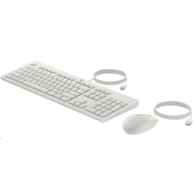 HP 225 Wired Mouse and Keyboard Combo G2 - White English