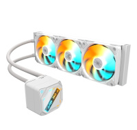 GIGABYTE Vodní chladič GAMING 360 ICE, 3x120mm, ARGB, LGA1851, AM5, bílá