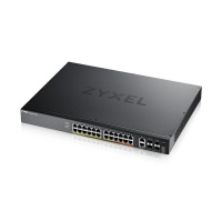 Zyxel XGS2220-30HP, L3 Access Switch, 400W PoE, 16xPoE+/10xPoE++, 24x1G RJ45 2x10mG RJ45, 4x10G SFP+ Uplink, incl. 1 yr