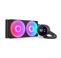 NZXT vodní chladič Kraken 280 ELITE RGB / 2x140mm RGB fan / 4-pin PWM / LCD disp. / 6 let