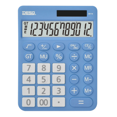 DESQ Kalkulačka XL, světle modrá