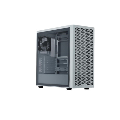 Cooler Master case Elite 502 White Lite, Průhledná bočnice, ATX, 1x 120mm Fan, bílá