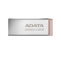 ADATA Flash Disk 128GB UR350, USB 3.2 Dash Drive, kov hnědá