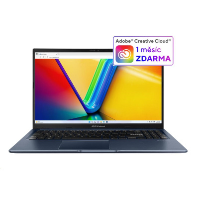 ASUS NTB Vivobook 15 (X1502VA-BQ687W), i5-13420H, 15.6" FHD, 16GB, 1TB SSD, UHD, W11 Home, Quiet Blue
