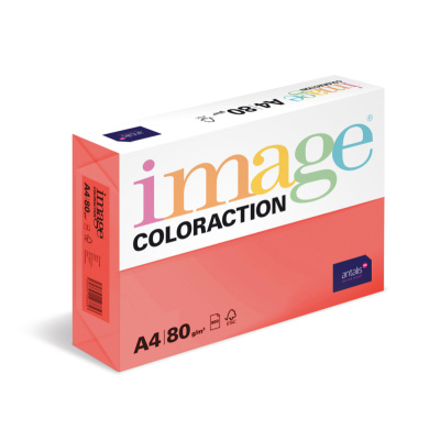 Antalis Papír Image Coloraction Chile - jahodově červená (CO44) A4 (80g/100ks)
