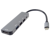 PremiumCord Adaptér USB-C na HDMI + USB3.0 + 2x USB2.0 + PD(power delivery)