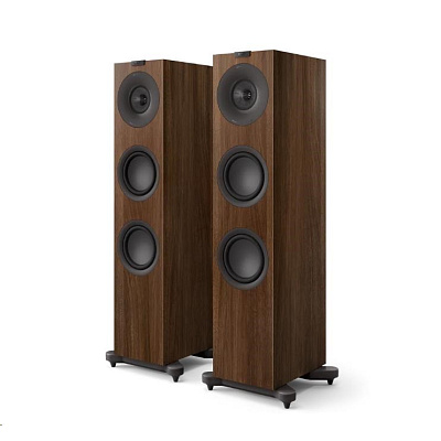 KEF Repro Q7 Meta sloupový, 1ks, tmavé dřevo