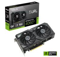 ASUS VGA NVIDIA GeForce DUAL RTX 4060 Ti 8G SSD OC, RTX 4060 Ti, 8GB GDDR6, 3xDP, 1xHDMI