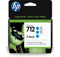 HP 712 3-Pack 29-ml Cyan DesignJet Ink Cartridge