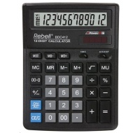 REBELL kalkulačka - BDC412 - černá
