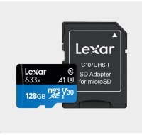 Lexar microSDXC 633x UHS-I/A1/U3/10 R95/W45MB (V30) 128GB