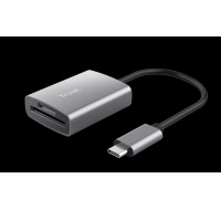 TRUST čtečka paměťových karet DALYX Fast, externí, USB-C, 8cm