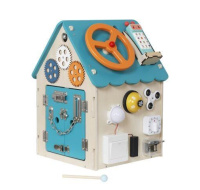 2Kids Toys Activity board Domeček tyrkysový