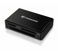 TRANSCEND Card Reader F8 + USB kabel, USB 3.0, Black