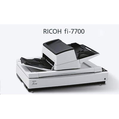 RICOH skener Fi-7700 A3, color, duplex, 100ppm v barvě 300dpi, USB 3.1, ADF 300 + ploché lože A3 (flatbed), Z: 12M