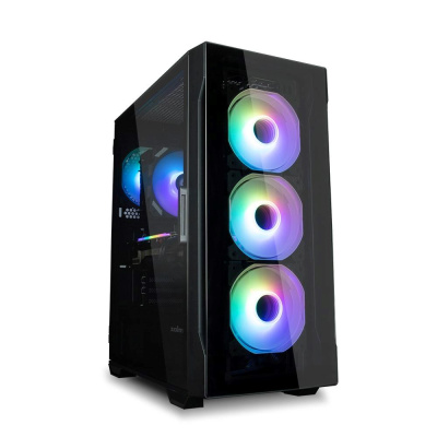 ZALMAN case I3 NEO TG, Mid Tower, ATX, 2xUSB 3.0, 1xUSB 2.0, 4x 120mm RGB Fan, černá