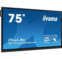 Iiyama ProLite IDS, 24/7, 190.5 cm (75''), PureTouch-IR, 4K, USB, USB-C, Ethernet, Wi-Fi, kit (USB), black