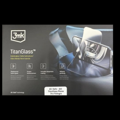 3mk All-Safe - AIO fólie TitanGlass Phone 50 ks + výměnný nůž + aplikátor + bonus 5ks TitanGlass