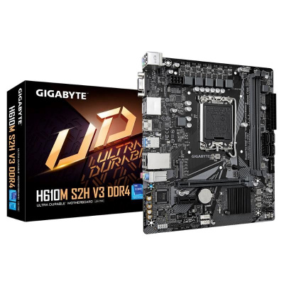 BAZAR - GIGABYTE MB Sc LGA1700 H610M S2H V3 DDR4, Intel H610, 2xDDR4, 2xDP, 1xHDMI, - po opravě