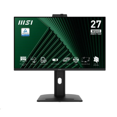 MSI LCD PRO MP275QPDG, 27" 2560x1440, IPS, 100Hz, 4ms, VESA 100x100mm, 98W, Black
