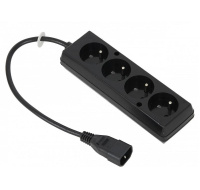 Prodlužovací přívod 4x230V pro UPS (IEC320-C14), 30cm