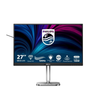 Philips MT 27" 27B2U4601 - 2560x1440,IPS,120Hz,HDMI,DP,USBhub,USB-C,RJ45,Repro,Pivot