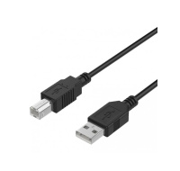 WG Datový kabel USB-A (male) to USB-B (male)  3m / black