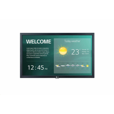 LG 22" signage 22SM3G FHD, 250nit, 16h, WebOS 4.0, rozbalen