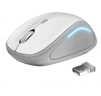 TRUST myš Yvi FX Wireless Mouse - white