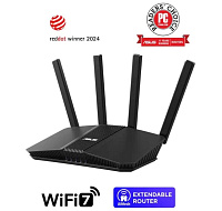 ASUS Router RT-BE58U V2, IPv6, WiFi 7, 1 GB RAM, 1x USB 3.2 Gen, 3600 Mb/s