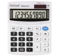 REBELL  kalkulačka -SDC410 - bílá