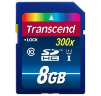 TRANSCEND SDHC karta 8GB Premium, Class 10 UHS-I, 300X