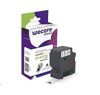 WECARE ARMOR páska pro DYMO S0720930, černá/bílá, 24mm x 7m