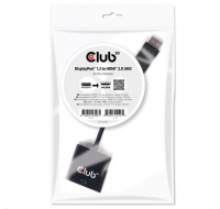 Club3D Adaptér aktivní DisplayPort 1.2 na HDMI 2.0 4K60Hz UHD, 20cm