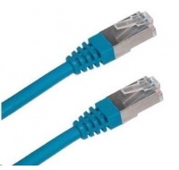 Patch kabel Cat6A, S-FTP - 0,30m, modrý