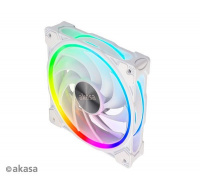 AKASA ventilátor SOHO AR, 12cm ARGB PWM fan, 120x120x25mm, bílá