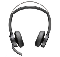 Poly Voyager Focus 2-M USB-C-C Headset USB-C/A Adapter Charging Stand